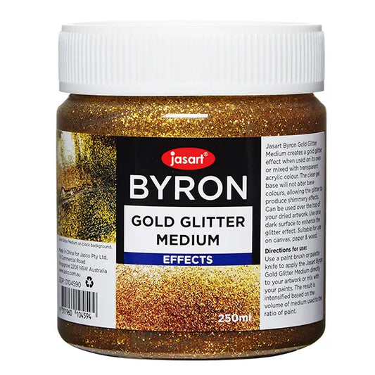 Jasart Byron Gold Glitter Medium 250ml