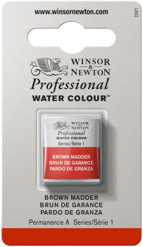 Winsor & Newton Artists' W/C Half Pan Brown Madder