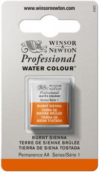 Winsor & Newton Artists' W/C Half Pan Burnt Sienna