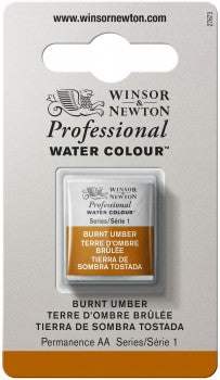 Winsor & Newton Artists' W/C Half Pan Burnt Umber