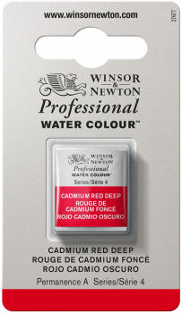 Winsor & Newton Artists' W/C Half Pan Cadmium Red Deep