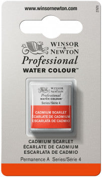 Winsor & Newton Artists' W/C Half Pan Cadmium Scarlet