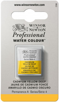 Winsor & Newton Artists' W/C Half Pan Cadmium Yellow Deep