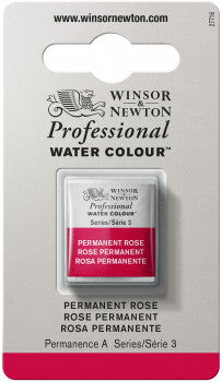 Winsor & Newton Artists' W/C Half Pan Permanent Rose