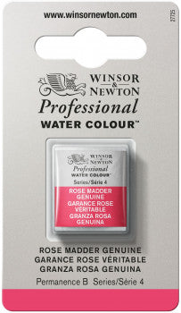 Winsor & Newton Artists' W/C Half Pan Rose Madder Genuine