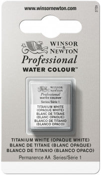 Winsor & Newton Artists' W/C Half Pan Titanium White (Opaque White)