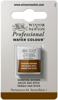 Winsor & Newton Artists' W/C Half Pan Vandyke Brown