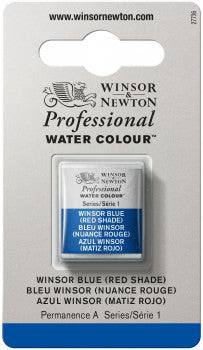 Winsor & Newton Artists' W/C Half Pan Winsor Blue (Red Shade)