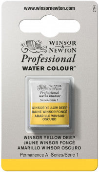 Winsor & Newton Artists' W/C Half Pan Winsor Yellow Deep