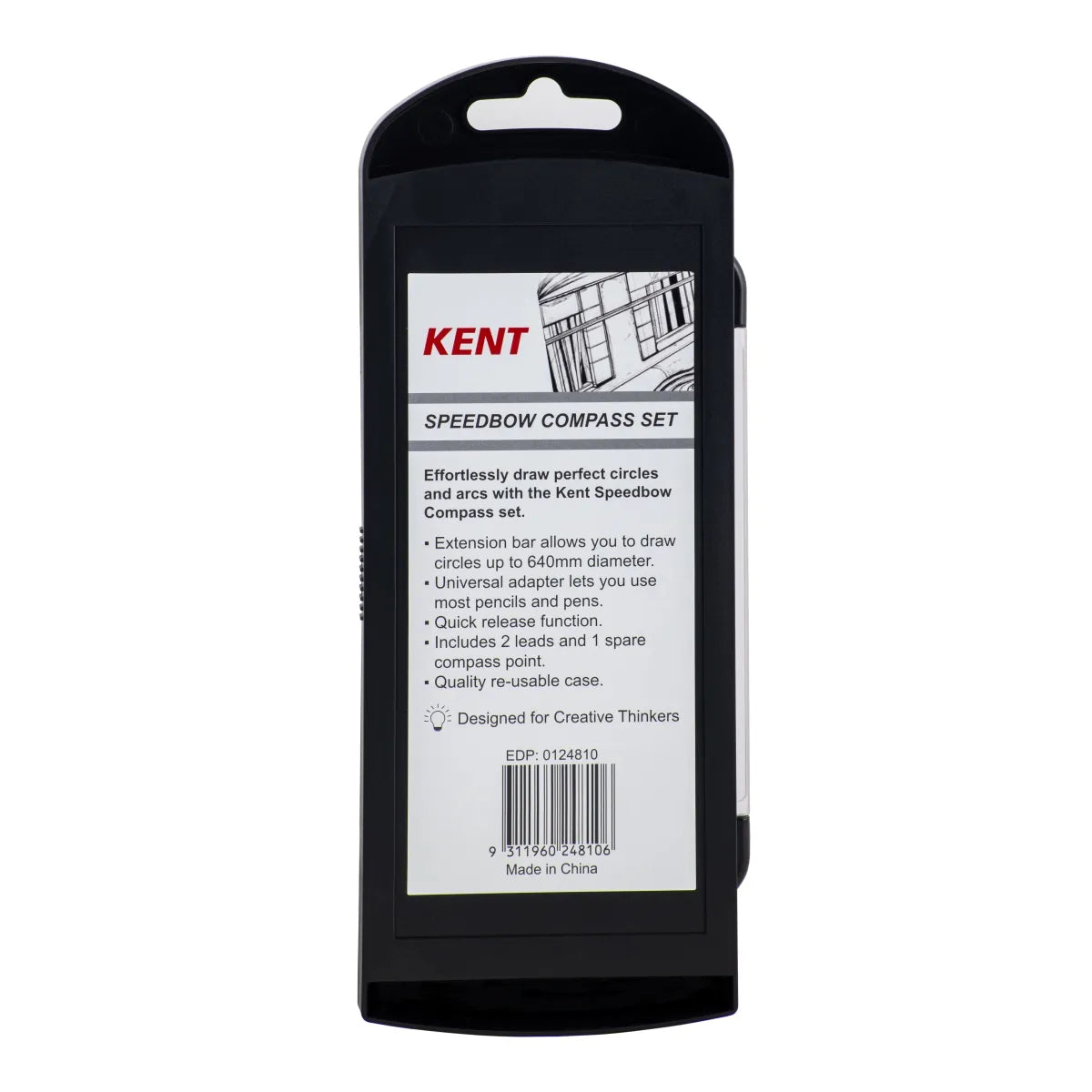 Kent #8004 Speedbow Compass Set Black / Red