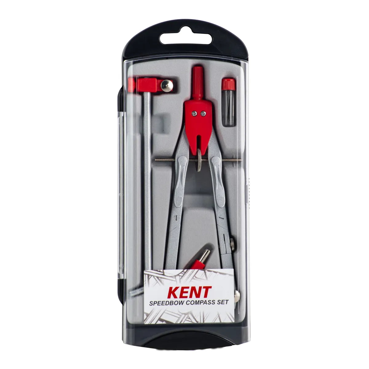 Kent #8004 Speedbow Compass Set Black / Red