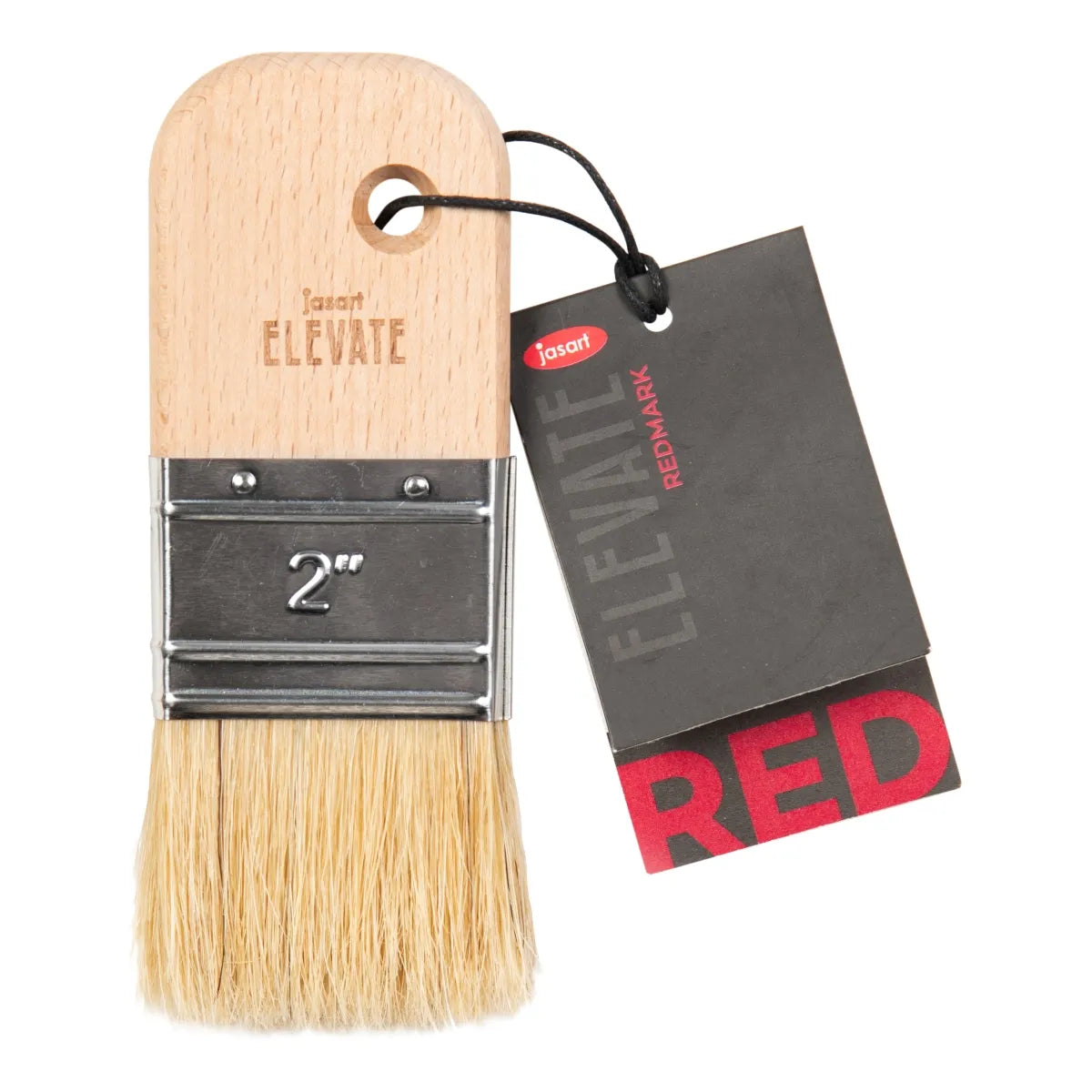 Jasart Elevate Red Hog Paddle Brush Flat 2"