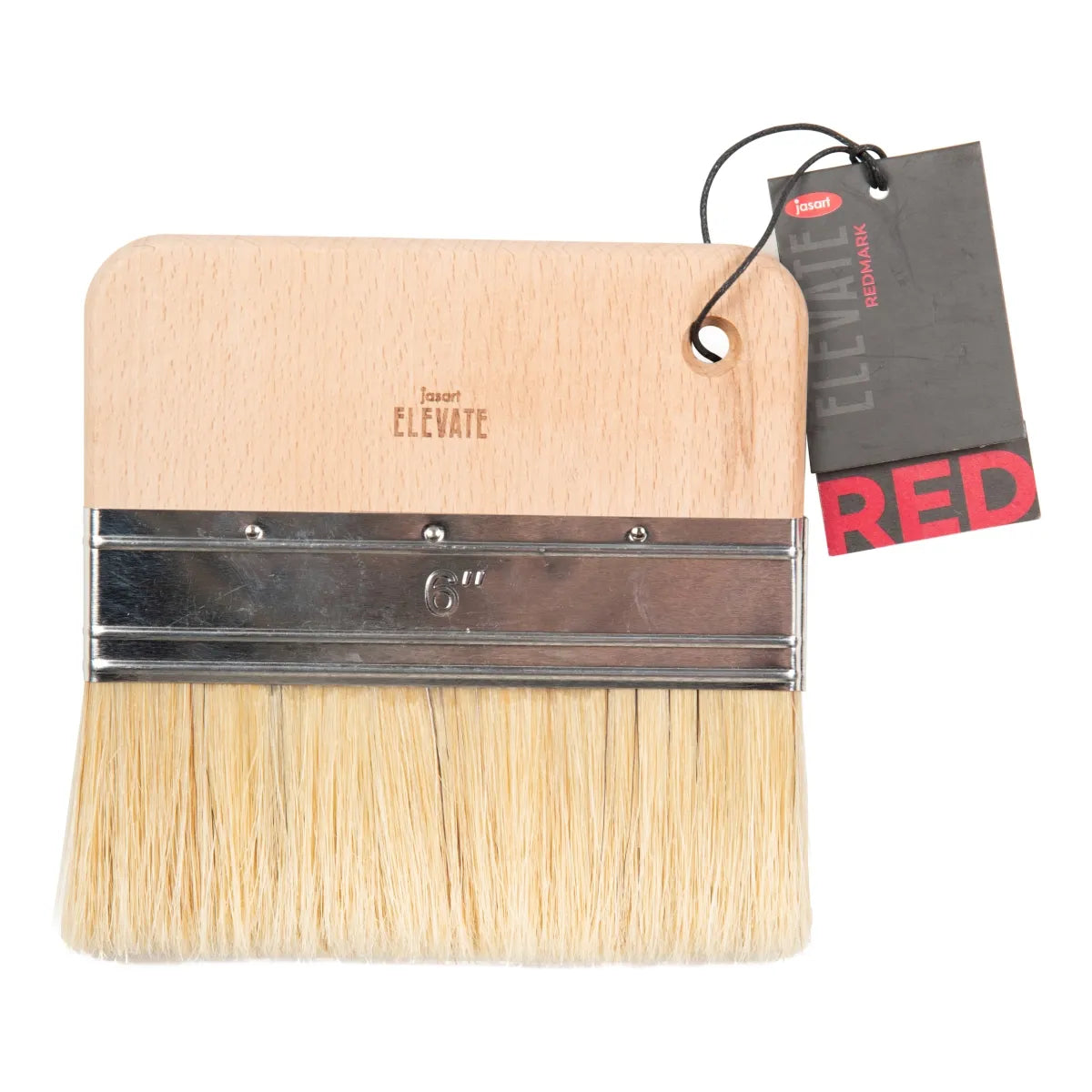 Jasart Elevate Red Hog Paddle Brush Flat 6"