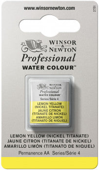 Winsor & Newton Artists' W/C Half Pan Lemon Yellow (Nickel Titanate)