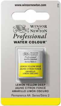 Winsor & Newton Artists' W/C Half Pan Lemon Yellow Deep