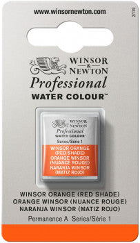 Winsor & Newton Artists' W/C Half Pan Winsor Orange (Red Shade)