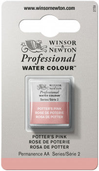Winsor & Newton Artists' W/C Half Pan Potter's Pink