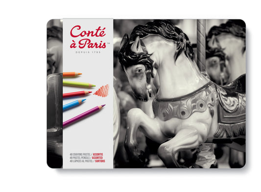 Conte Pastel Pencils Set 48 Assorted Colours