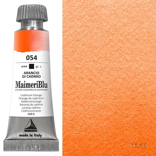 Maimeri Blu Watercolour 12ml Series 4 Cadmium Orange 054