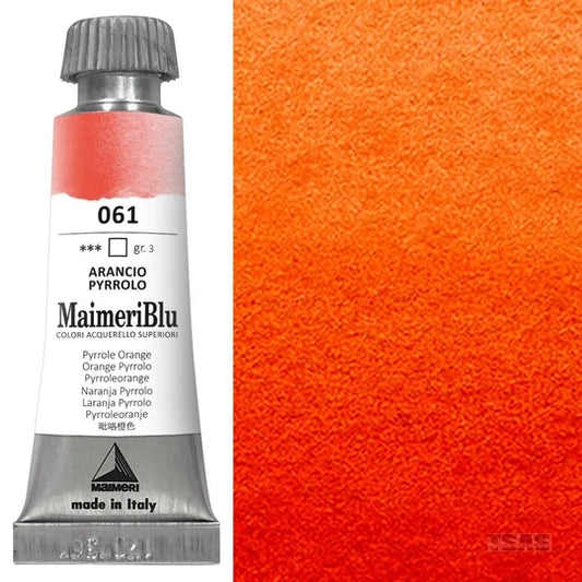 Maimeri Blu Watercolour 12ml Series 3 Orange Pyrrole 061