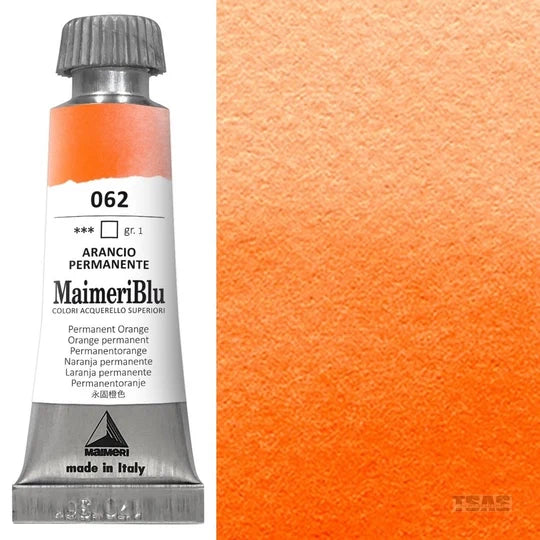 Maimeri Blu Watercolour 12ml Series 1 Permanent Orange 062