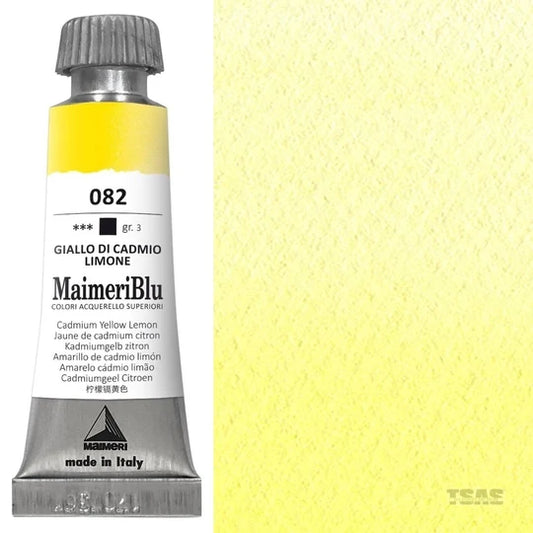 Maimeri Blu Watercolour 12ml Series 3 Cadmium Yellow Lemon 082