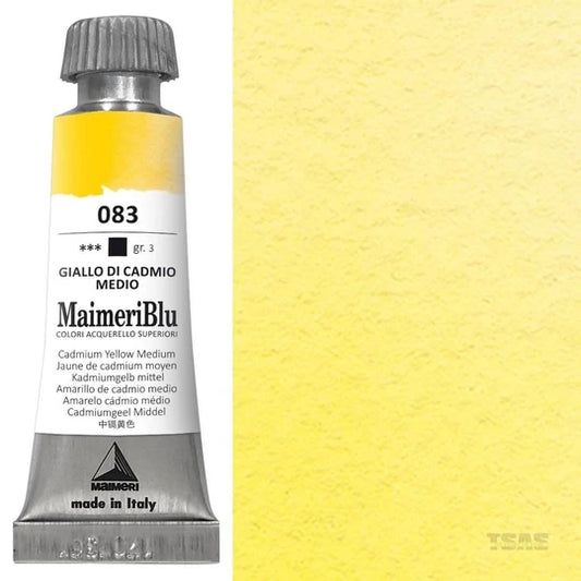 Maimeri Blu Watercolour 12ml Series 3 Cadmium Yellow Medium 083