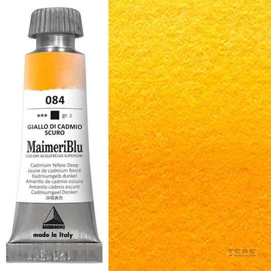 Maimeri Blu Watercolour 12ml Series 3 Cadmium Yellow Deep 084