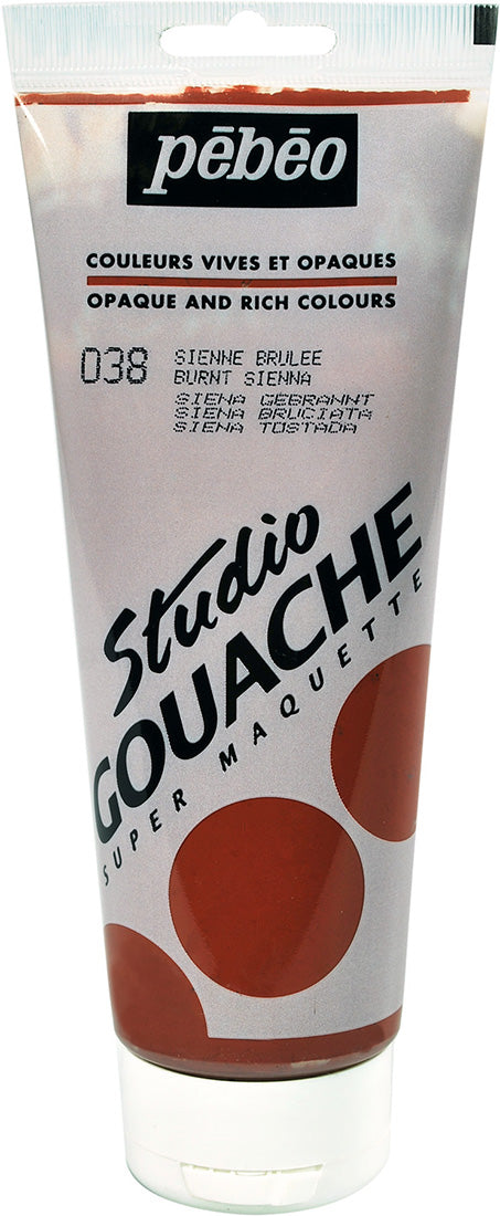 Pebeo Studio Gouache 220ml Burnt Sienna