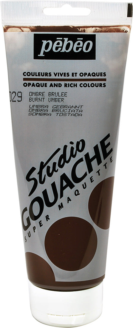 Pebeo Studio Gouache 220ml Burnt Umber