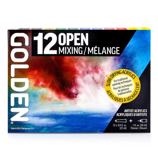 Golden Open Mixing Set 12 x 22ml + 30ml Thinner