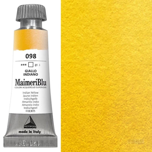 Maimeri Blu Watercolour 12ml Series 1 Indian Yellow 098