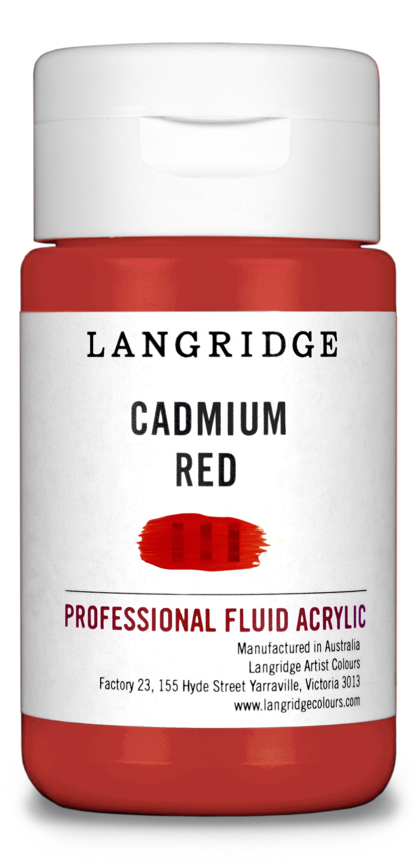 Langridge Fluid Acrylic 125ml Series 5 Cadmium Red