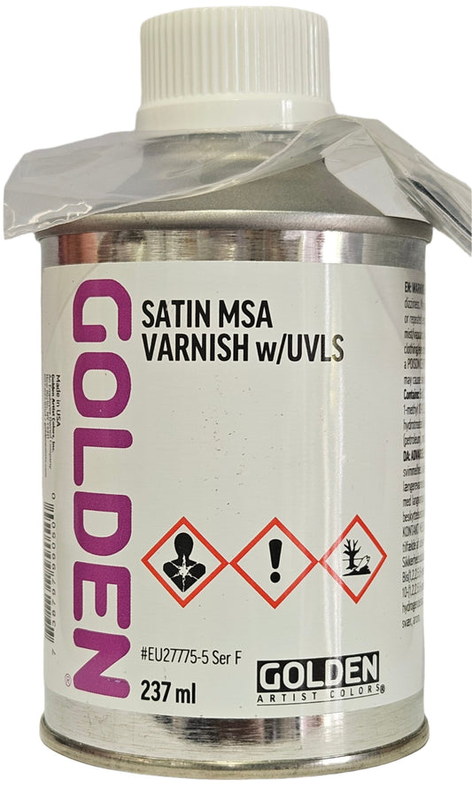 Golden Satin MSA (Mineral Spirit Acrylic) Varnish with UVLS 237ml