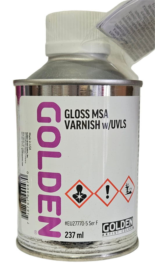 Golden Gloss MSA (Mineral Spirit Acrylic) Varnish with UVLS 237ml