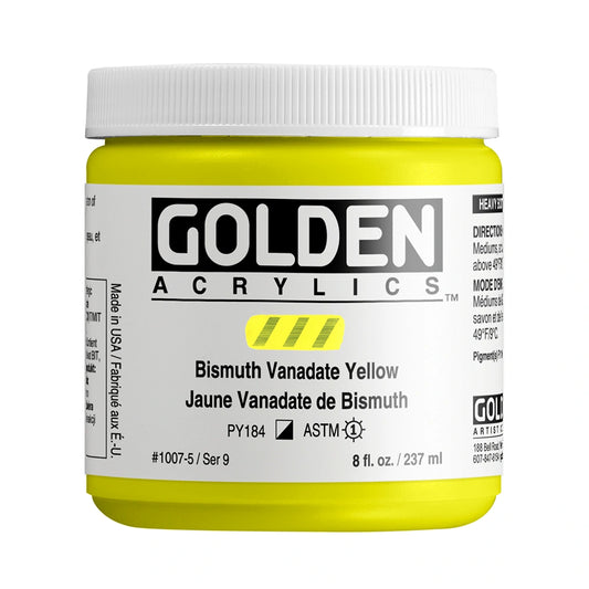 Golden Heavy Body Acrylic 237ml Bismuth Vanadate Yellow