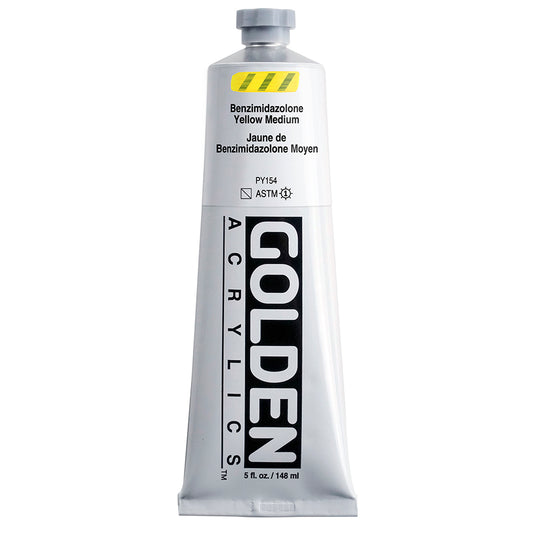 Golden Heavy Body Acrylic 148ml Benzimidazolone Yellow Medium