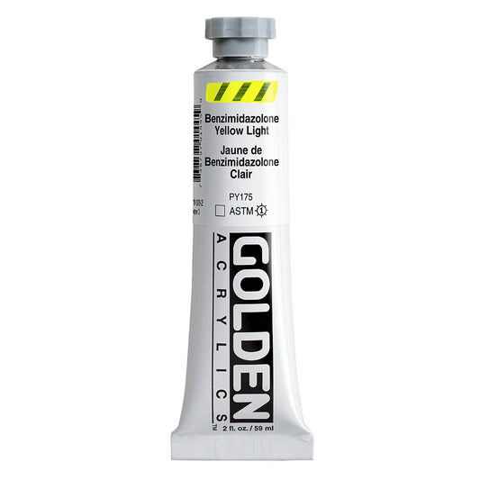 Golden Heavy Body Acrylic 59ml Benzimidazolone Yellow Light