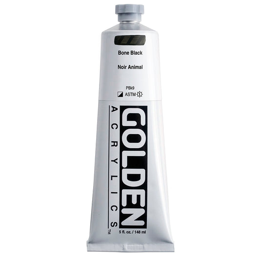 Golden Heavy Body Acrylic 148ml Bone Black