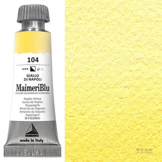 Maimeri Blu Watercolour 12ml Series 1 Naples Yellow 104