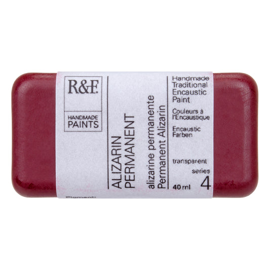 R&F Encaustic Wax Paint 40ml Alizarin Permanent