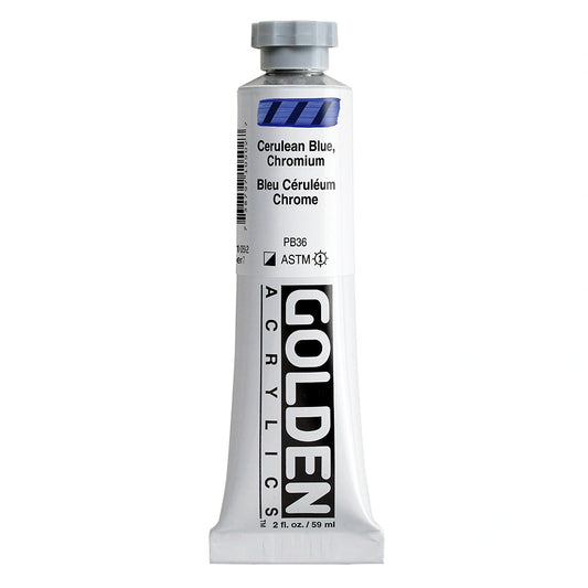 Golden Heavy Body Acrylic 59ml Cerulean Blue Chromium