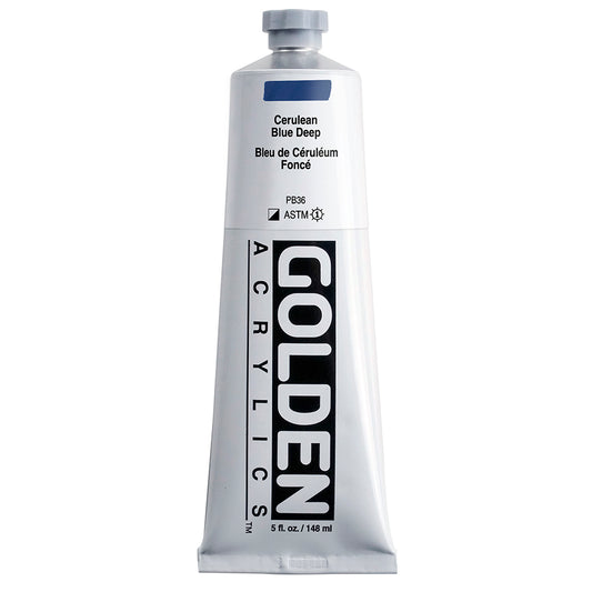 Golden Heavy Body Acrylic 148ml Cerulean Blue Deep