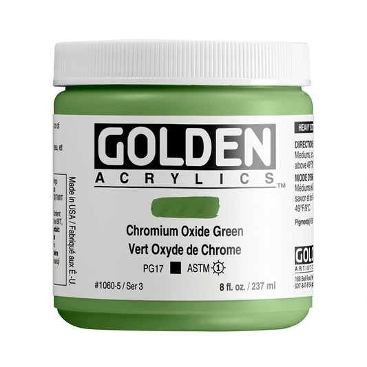 Golden Heavy Body Acrylic 237ml Chromium Oxide Green