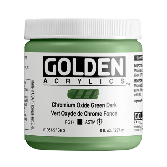 Golden Heavy Body Acrylic 237ml Chromium Oxide Green Dark