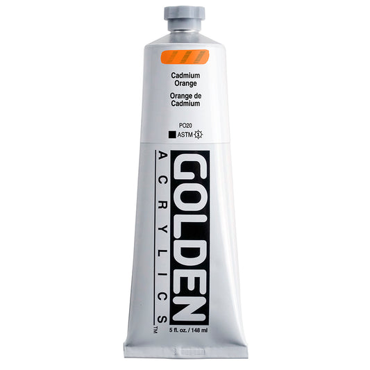 Golden Heavy Body Acrylic 148ml Cadmium Orange