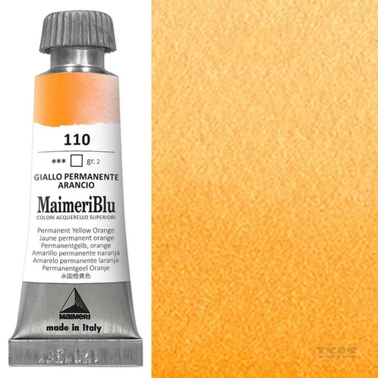 Maimeri Blu Watercolour 12ml Series 2 Permanent Yellow Orange 110