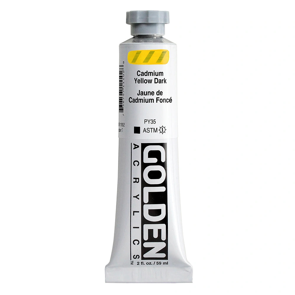 Golden Heavy Body Acrylic 59ml Cadmium Yellow Dark