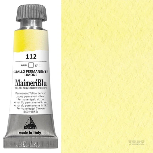 Maimeri Blu Watercolour 12ml Series 1 Permanent Yellow Lemon 112
