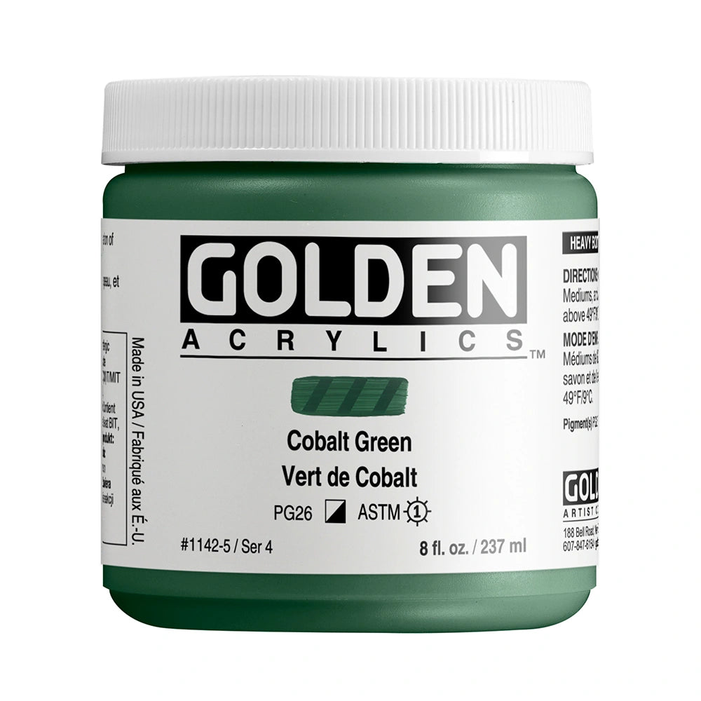 Golden Heavy Body Acrylic 237ml Cobalt Green